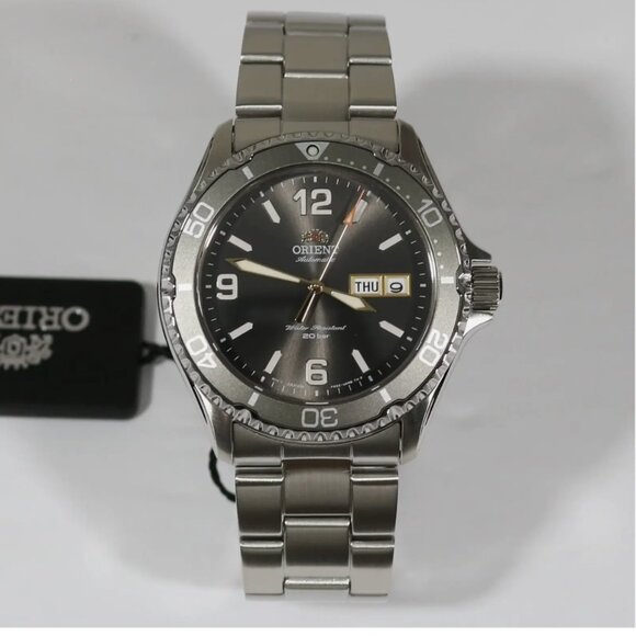 Orient 42mm Grey Dial Automatic Men's Stainless Steel Watch - Picture 1 of 6